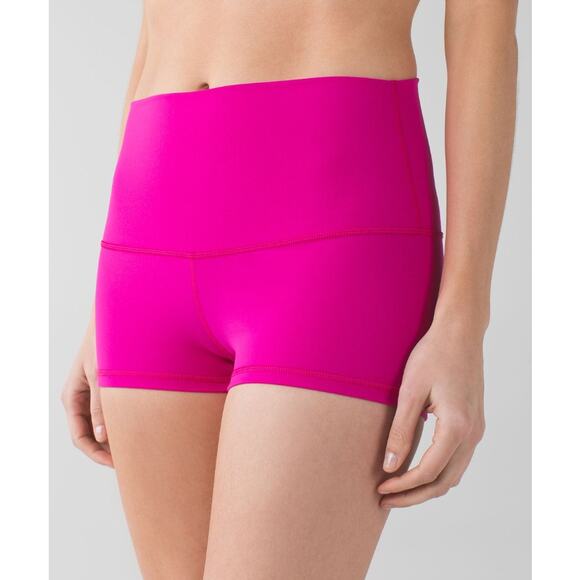 Lululemon Women's Align High Rise Athletic Biker Shorts Sonic Pink size 6 - Picture 1 of 7
